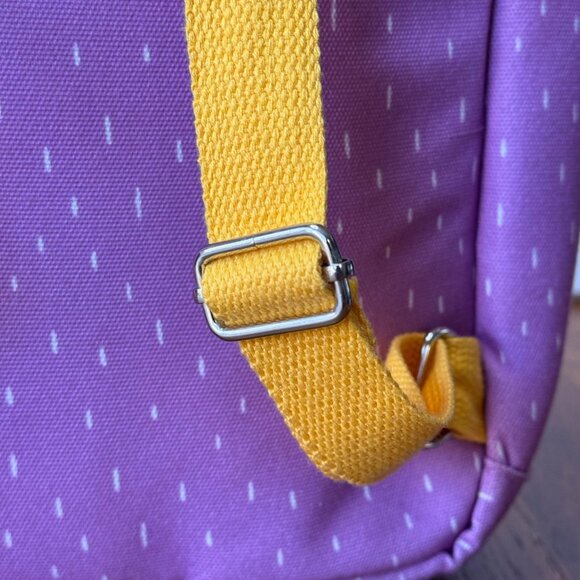 PLANETBOX Lunch Tote Bag Kids Backpack Purple & Yellow Pansy Dashes Planet Box - Picture 6 of 12